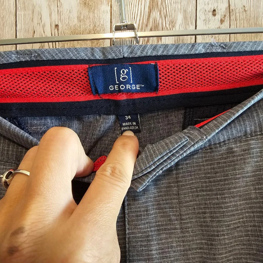 Men's George Shorts Size 34 Gray Blue
